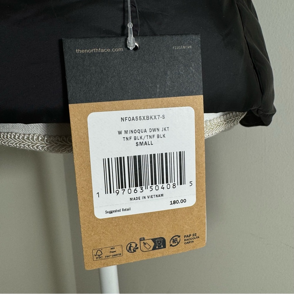 The North Face Women's Minoqua Down Jacket Flare TNF Black Sz S M L XL XXL New - Picture 3 of 8